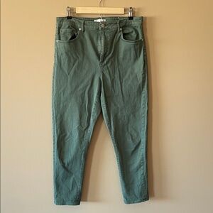 Loft made and loved women’s 12 The Skinny Leaf Green Jeans